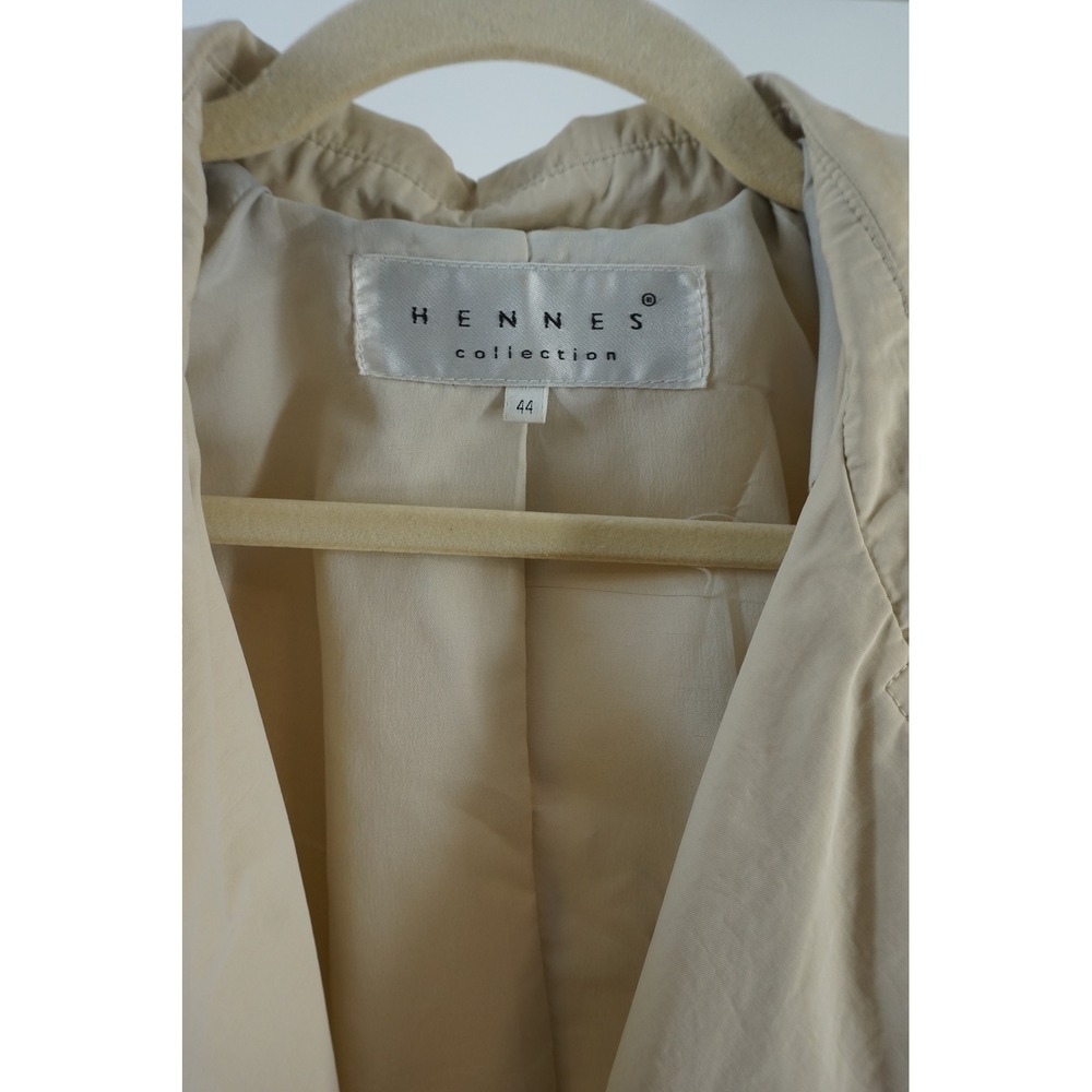 Hennes Collection Lightweight Trench Coat Classic Double Breasted Belted Tan 44 - Picture 5 of 6